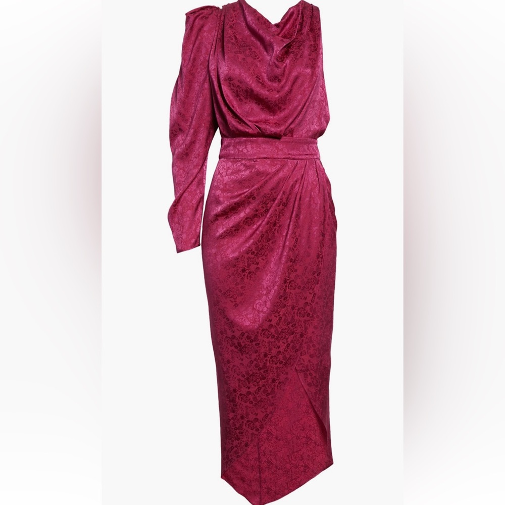 Worn twice - Ronny Kobo lily one sleeve gown size small